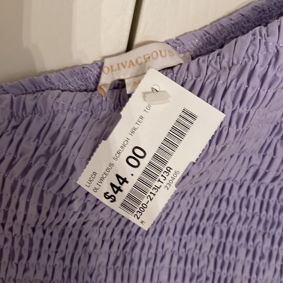 Smocked One Shoulder Top - Picture 2 of 2